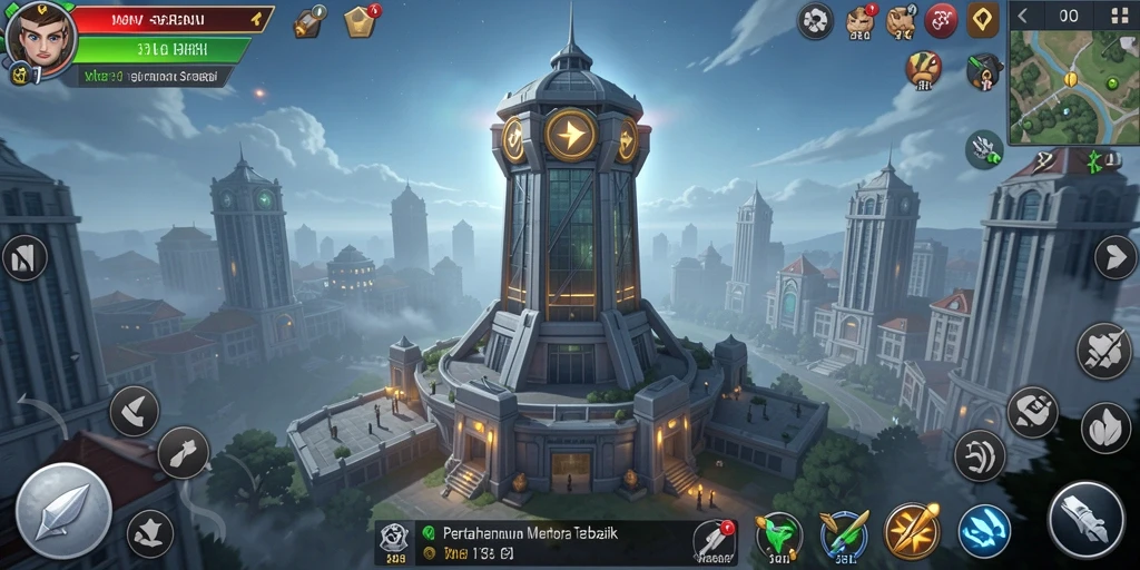 Gameplay seru 33L dengan menara pertahanan taktis.