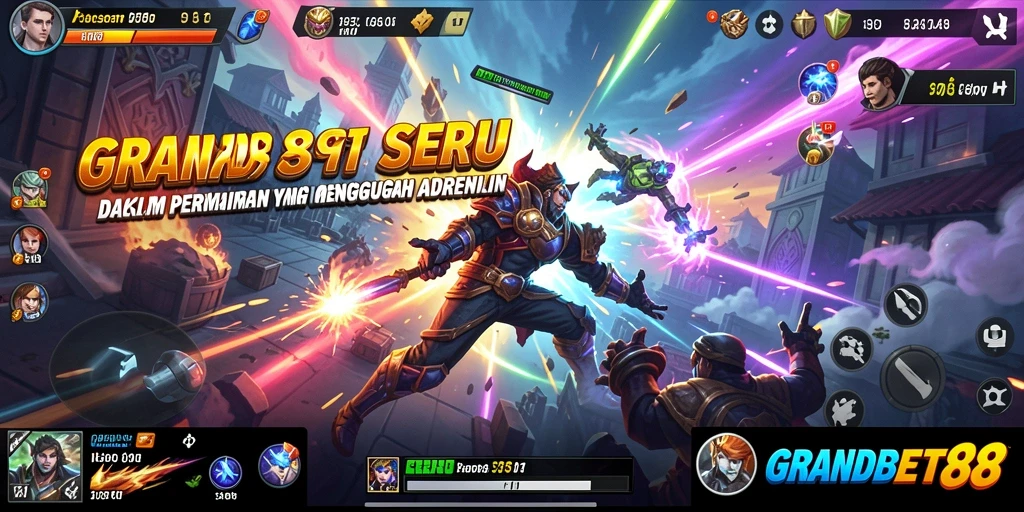 Tampilan gameplay seru dan mendebarkan dari GRANDBET88.