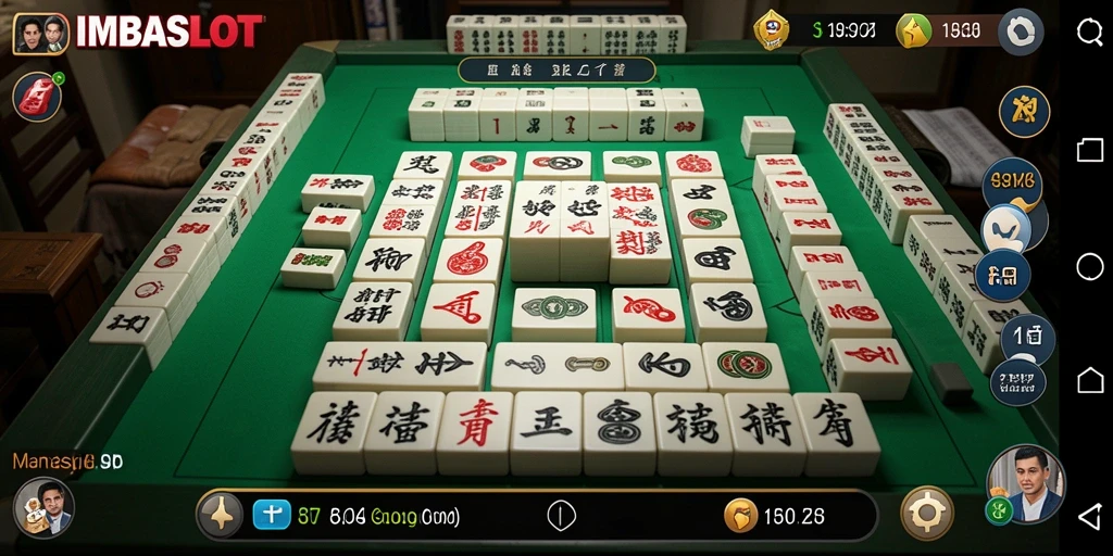 Gameplay menampilkan keseruan mencocokkan ubin Mahjong.