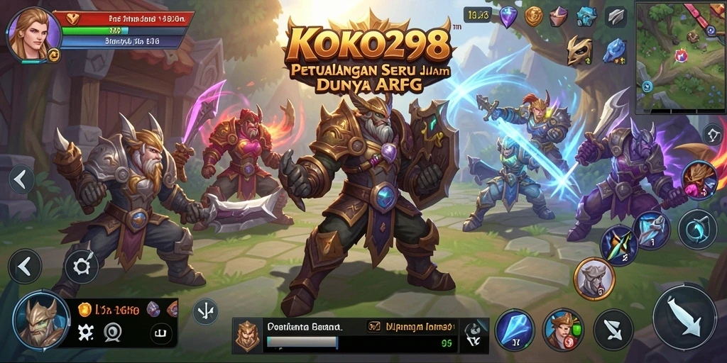 Tangkapan layar menampilkan pertempuran seru dalam KOKO288.