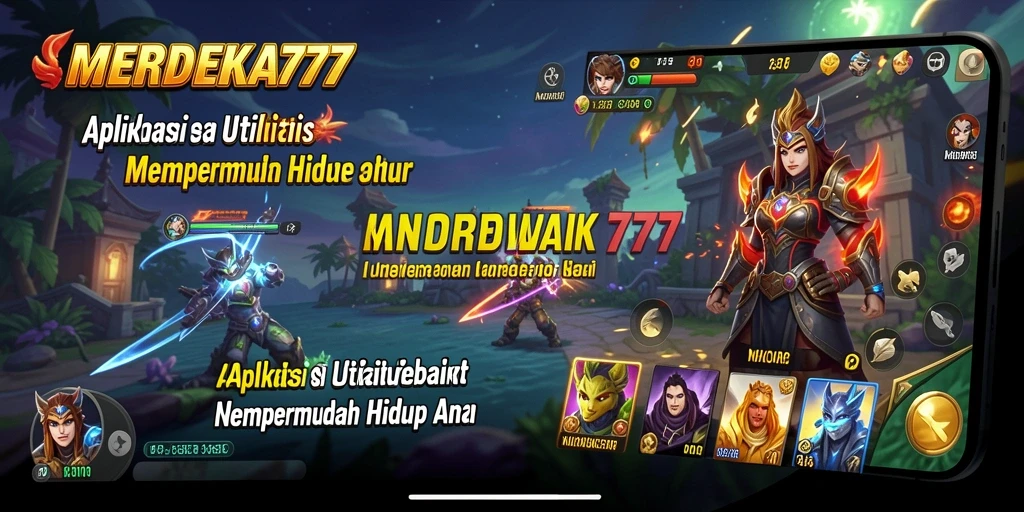 Tampilan antarmuka pengguna MERDEKA777 yang sederhana dan fungsional.