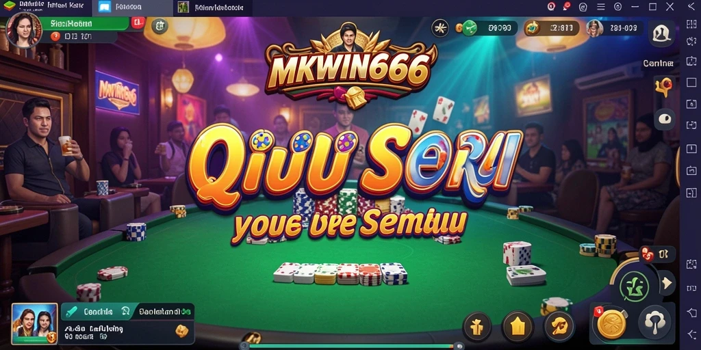Tangkapan layar gameplay QiuQiu MKWIN666 yang menakjubkan.
