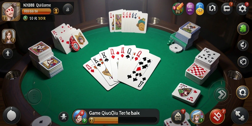 Tampilan gameplay seru QiuQiu di NX888.