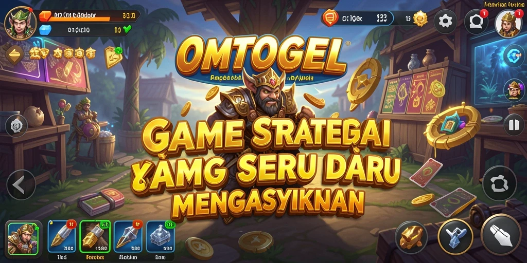 Tampilan gameplay seru dan strategi yang mendebarkan di OMTOGEL.