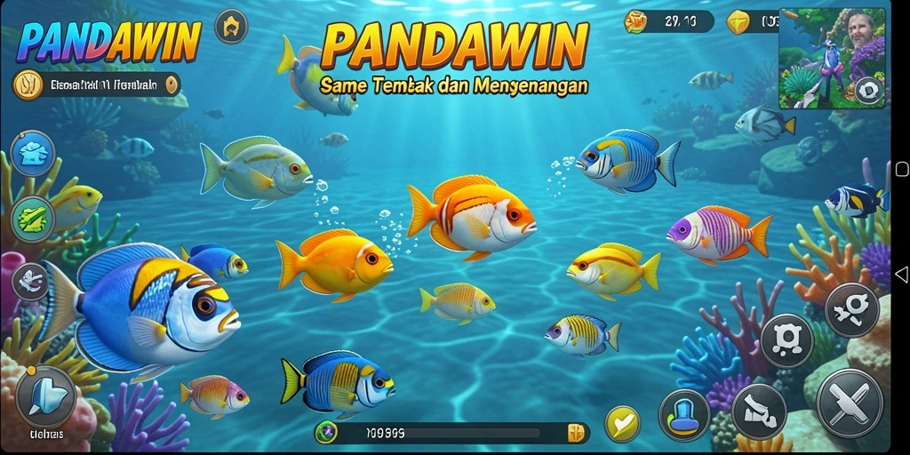 Screenshot utama gameplay PANDAWIN yang menarik dan seru.