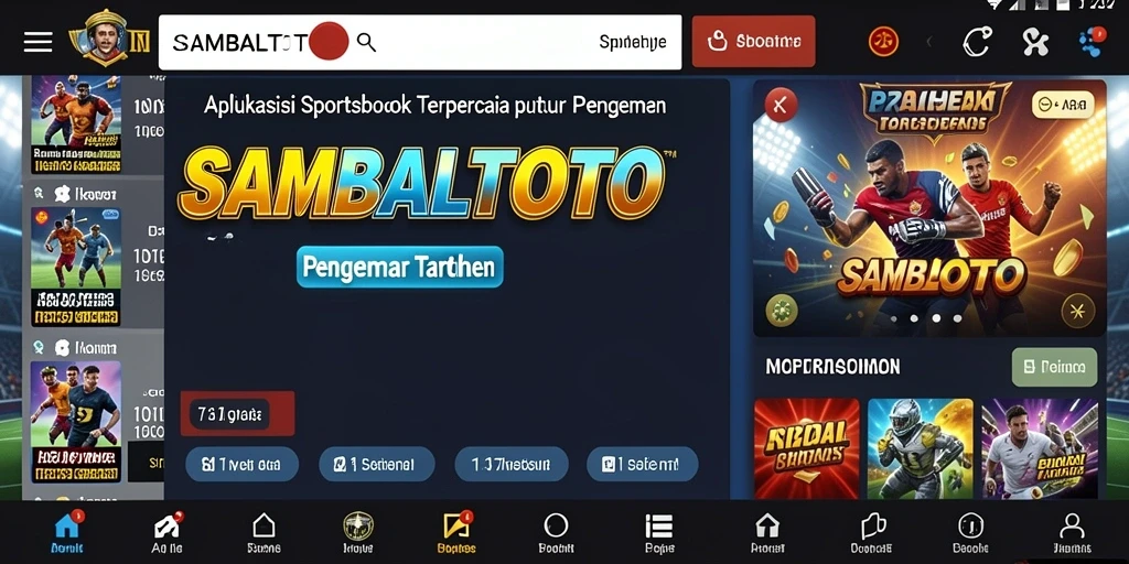 Tampilan gameplay utama SAMBALTOTO dengan informasi taruhan yang jelas.