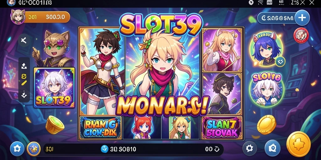 Tampilan gameplay SLOT39 dengan karakter Anime yang dinamis.