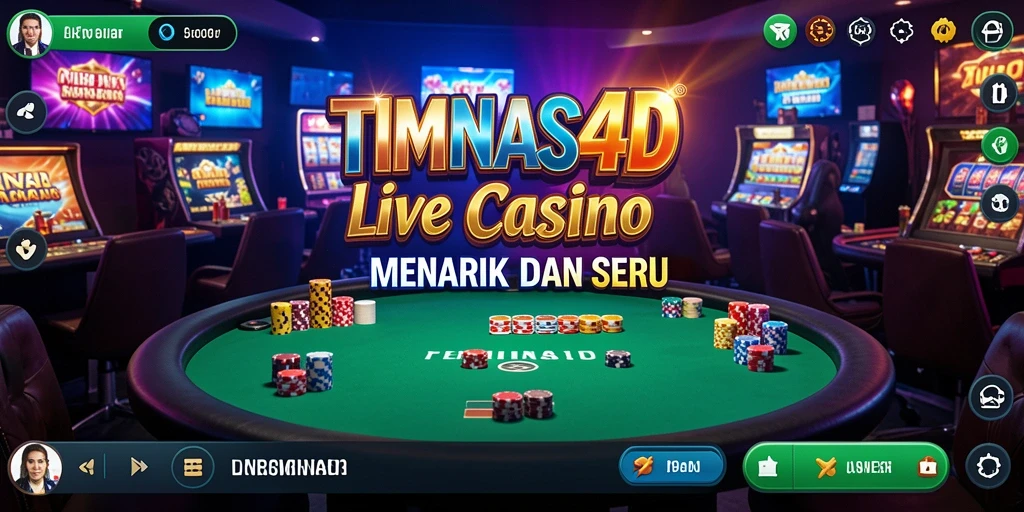 Tampilan gameplay Live Casino yang menegangkan dan interaktif.