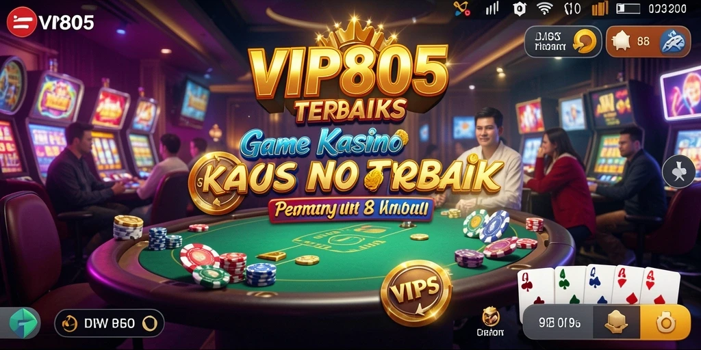 Tampilan gameplay menawan di VIP805 dengan suasana Kasino yang nyata.