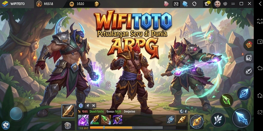 Tampilan menarik dari gameplay ARPG WIFITOTO yang menegangkan.